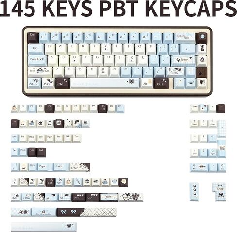 Siamese Cat Keycaps ، PBT keycaps spy-subsipation مجموعة Keycap Cap in Kuwait