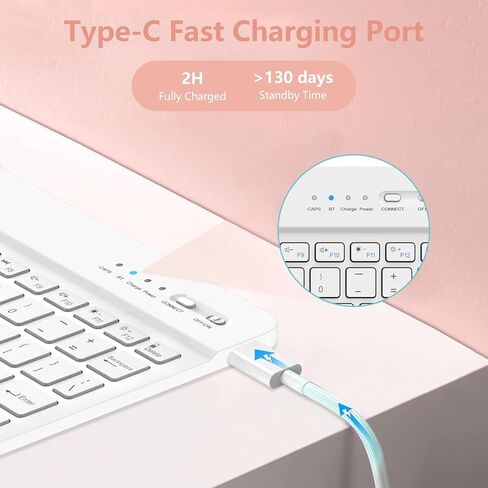 حافظة aMZCaSE iPad Air 13 بوصة M2 iPad Pro 12.9 مع لوحة مفاتيح مناسبة لجهاز iPad Pro 12.9 2022 6th/2021 الجيل الخامس، لوحة مفاتيح بلوتوث لاسلكية مغناطيسية قابلة للفصل وحامل أقلام لجهاز iPad pro 12.9، أزرق بحيرة in Kuwait