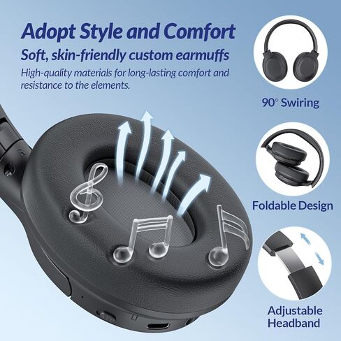 Z1 Pro ANC Wireless Headsones Sound Hifi ، Bluetooth 5.3 سماعات الرأس بطارية 70 ساعة ، Enc Call Call Loveduction IPX4 Design Design Headphone Beige in Saudi Arabia
