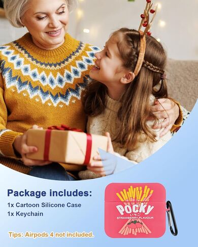 Toyuma for AirPods 4 Case 2024 Cute Kawaii Cartoon - Cover Funny 3D Soft Silicone Cover مع سلسلة مفاتيح للنساء المراهقات القضية للقرون الهوائية 4 ، قوس قزح in Kuwait