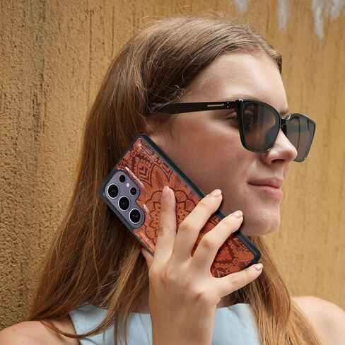 Harryshell Compatible with Samsung Galaxy S25 Ultra Wallet Case Detachable Phone Cover with Zipper Cash Coin Pocket Multi Card Slots Holder Wrist Strap Lanyard 6.9 inch (Floral Purple) in Kuwait