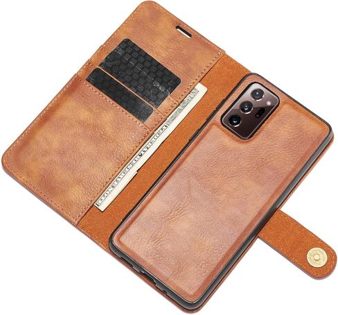 Asuwish Phone Case for Samsung Galaxy Note 20 Ultra 5G Wallet Magnetic Detachable Cell Cover with Screen Protector Card Holder Note20 Plus Notes 20Ultra Note20+ U + 20+ Twenty Not S20 Girls Gray in Saudi Arabia