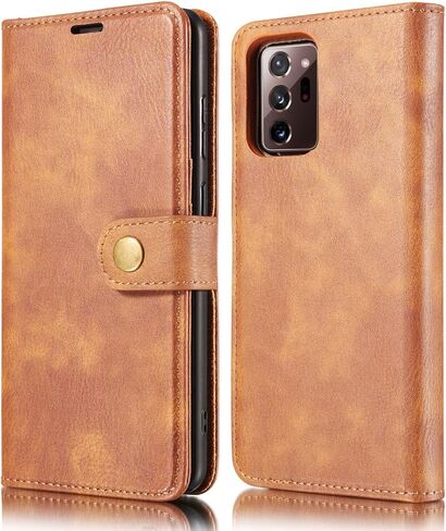 Asuwish Phone Case for Samsung Galaxy Note 20 Ultra 5G Wallet Magnetic Detachable Cell Cover with Screen Protector Card Holder Note20 Plus Notes 20Ultra Note20+ U + 20+ Twenty Not S20 Girls Gray in Saudi Arabia