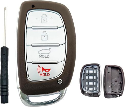 Replacement Key Fob Cover Case fit for Hyundai Azera Genesis Santa Fe Equus Smart Keyless Entry Key Fob Shell in Saudi Arabia
