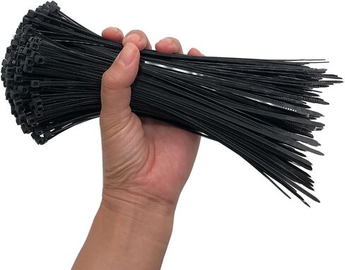 Zip Ties 8 Inch，500 Packs Nylon Cable Ties Heavy Duty Outdoor -White in Kuwait