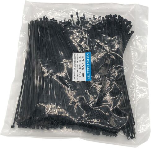 Zip Ties 8 Inch，500 Packs Nylon Cable Ties Heavy Duty Outdoor -White in Kuwait