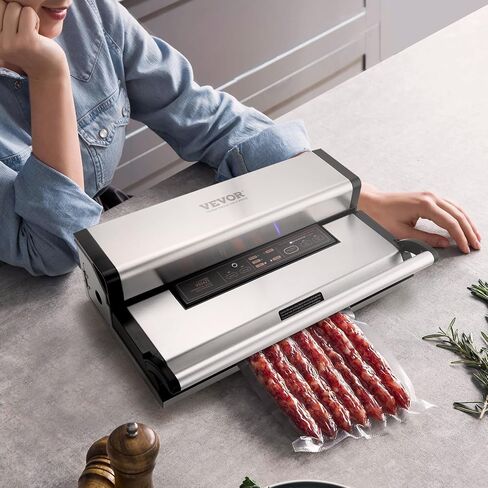 آلة السدادات الفراغية Vevor ، 80kpa 120W Sealer Sealer Sealer Sevans Sealer ، 7-in-1 متعدد الوظائف ، نظام ختم الهواء التلقائي مع قاطع مدمج مع 10 أكياس فراغ ولفقة واحدة in Saudi Arabia