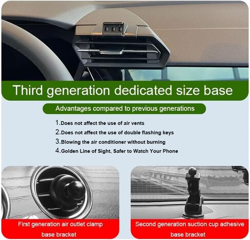 Car Phone Holder for Audi A3/S3/RS3 Auto Accessories [Only for Audi 2015-2020 A3 / S3 & 2017-2020 RS 3] [Auto Lock Hands Free Cell Phone Mount Car fits for iPhone & All Smartphones] in Kuwait