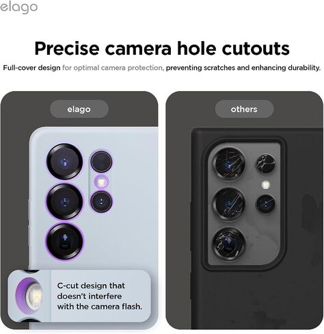 Elago متوافق مع Samsung Galaxy S25 Ultra Case ، علبة السيليكون المغناطيسي ، متوافقة مع ملحقات Magsafe ، غطاء واقية ، مقاوم للصدمة ، بطانة الألياف الدقيقة الناعمة المضادة للخلع (أسود) in Kuwait