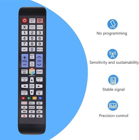 Universal Remote Control لأجهزة التلفزيون ، مشغل DVD/Blu-ray ، مشغلات البث ، مكبر صوت Soundbar ، مربع الكابلات ، سبل الأقمار الصناعية 8 في 1 Universal Remote مع أزرار الإضاءة الخلفية in Kuwait