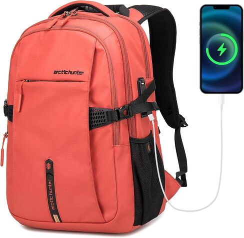 Large Carry on Travel Backpack for Men, 30L Lightweight Compact Laptop Backpack, Anti-Theft & Waterproof, Flight Approved for Business, Work, Commuting, and Weekend Casual Daypack - Black in Kuwait