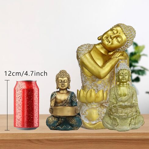 Zen Meditation Buddha Statue Candle Holder Spiritual Room Decor Buddha Sculpture Home Decor in Saudi Arabia