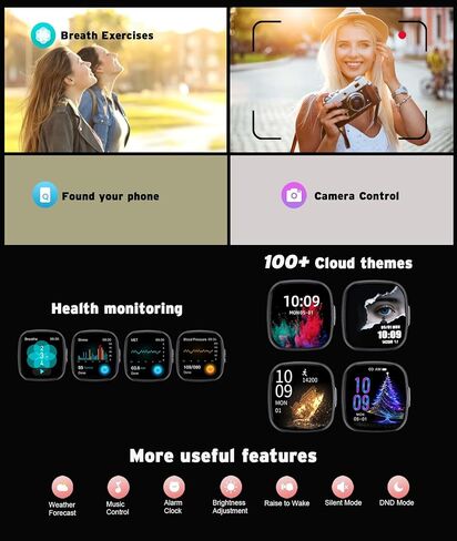 Advanced Health & Fitness Smartwatch,1.72'' HD Touchscreen,Men's Smartwatch,100+ Exercise Modes,24/7 Heart Rate,Blood Oxygen,Stress,Sleep Tracking,Waterproof Fitness Tracker (Gray) in Saudi Arabia