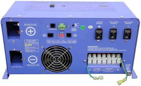Aims Power 4000 W/12000 W Pure GENTERTERCHRATERN 24VDC إلى 120VAC الإخراج 50/60Hz مدرج في UL 458/1012/1741 CSA in Kuwait