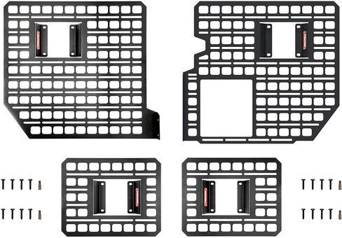 Builtright Industries Bedside Rack Molle System | لفورد F-150 (2015-2024) ، المصنوع في الولايات المتحدة الأمريكية ، الصلب الثقيل ، The Original None 4 Piece Kit 2015-2020 in Kuwait
