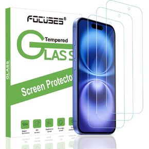 واقي شاشة الضوء الأزرق لجهاز iPhone 16 Pro 3 Pack Atti Light Light Glass for iPhone 16 Pro (6.3inch)