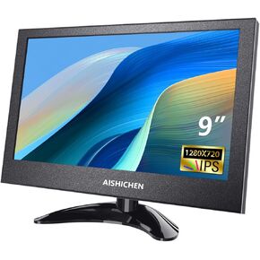 شاشة صغيرة 9 بوصة ، شاشة Raspberry PI مكبرات صوت مدمجة ، Mini Monitor 1280 × 720 ، شاشة HDMI 60 هرتز 3 مللي ثانية شاشة شاشة شاشة شاشة لـ Raspi CCTV Carm