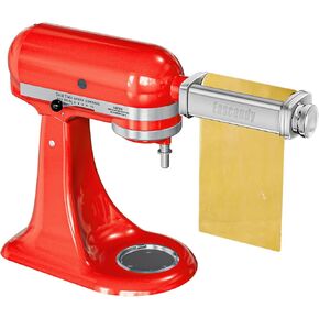 جميع مرفقات صانع المعكرونة المعدنية لـ KitchenAid ، 3 في 1 مرفق المعكرونة لخلاط حامل مساعد المطبخ ، 8 تروس قابلة للتعديل من المعكرونة لألواح المعكرونة الفيتوتشين لينغوين.