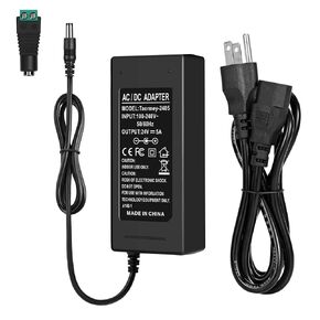 24 فولت 8A محول إمدادات الطاقة ، 100-240V AC إلى DC 24V 8A 192W محول محول الطاقة ، 24 فولت 8 أمبير 7.5A 6A محول الجهد المنخفض مع 5.5x2.5mm قابس DC لجهاز التوجيه الشريط LED CCTV