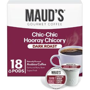 Maud's Dark Roast Coffee Pods, 100 ct - Tall, Dark & Handsome Coffee Blend - 100% Arabica Dark Roast Coffee, Solar Energy Produced Recyclable Pods Compatible with Keurig K Cups Maker in Saudi Arabia