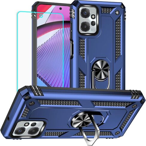for Moto G Power 5G 2023 Case, Moto G Power 2023 Case with HD Screen Protector, Military Grade Protective Cases with Ring for Moto G Power 5G 2023 (Red) in Kuwait