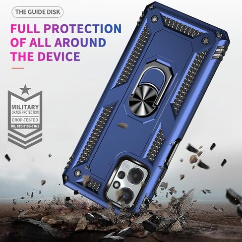 for Moto G Power 5G 2023 Case, Moto G Power 2023 Case with HD Screen Protector, Military Grade Protective Cases with Ring for Moto G Power 5G 2023 (Red) in Kuwait