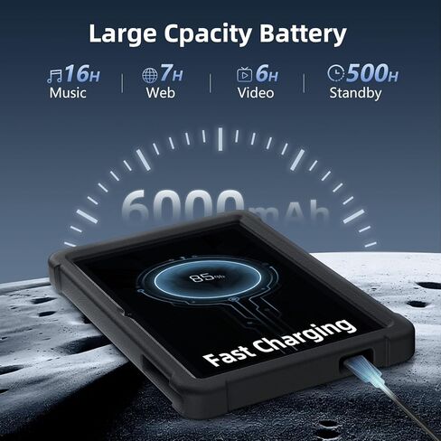 HUIHUANG Tablet 10 inch Android 14 Tablets, 16GB RAM 128GB ROM, 1TB Expand, Octa-Core, 5G/2.4G WiFi, Large Capacity Battery, 5MP + 8MP Dual Camera, Bluetooth 5.0, GPS, Drop Proof Case - Blue in Kuwait