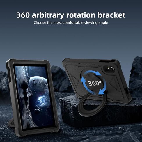 HUIHUANG Tablet 10 inch Android 14 Tablets, 16GB RAM 128GB ROM, 1TB Expand, Octa-Core, 5G/2.4G WiFi, Large Capacity Battery, 5MP + 8MP Dual Camera, Bluetooth 5.0, GPS, Drop Proof Case - Blue in Kuwait