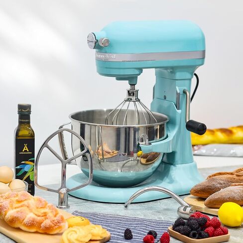 إكسسوارات الفولاذ المقاوم للصدأ لـ Kitchenaid 4.5-5 QT Mead Stand Mixer ، وتشمل 6 أسلاك خفقة ، خافق مسطح ، خطاف العجين للمطبخ ، آمن غسالة الصحون ، وملاءمة لـ KSM45 ، KSM150 in Kuwait