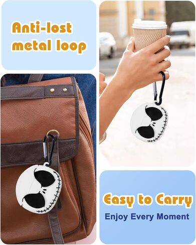 Boaretiu for Airpods 4 Case - 3D Glow in The Dark Cute Funny Smiley Skull Character Anime Scary Horror Cool Cover Design with Carabiner Keychain for Women Girls Girly Boy for Airpod 4 Case, Skeleton in Kuwait