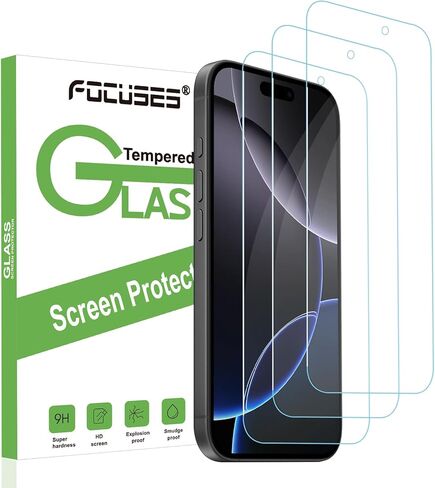 واقي شاشة الضوء الأزرق لجهاز iPhone 16 Pro 3 Pack Atti Light Light Glass for iPhone 16 Pro (6.3inch) in Kuwait