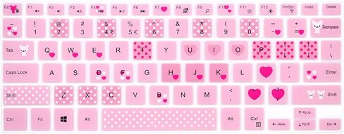 Silicone Keyboard Cover for Dell 14 5481 5482 5485 5491/13 5368 5378 5370 5379 7386 7373 7375 7368 7378 7380/15.6" Inspiron 15 5568 5578 5579 5585 7570 7573 7569 7579 7580 7586,Good Luck in Kuwait