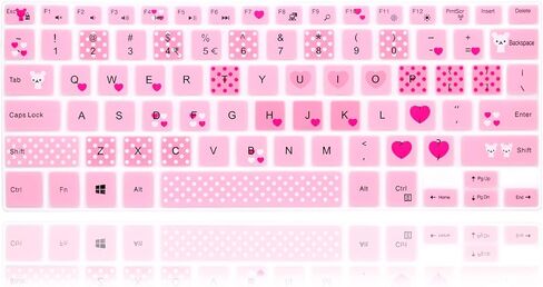 Silicone Keyboard Cover for Dell 14 5481 5482 5485 5491/13 5368 5378 5370 5379 7386 7373 7375 7368 7378 7380/15.6" Inspiron 15 5568 5578 5579 5585 7570 7573 7569 7579 7580 7586,Good Luck in Kuwait