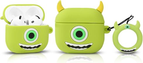 متوافق مع Apple Airpods 4 Case Protection Funny Cute Cartoon Cover مع سلسلة المفاتيح (Minnie) in Kuwait