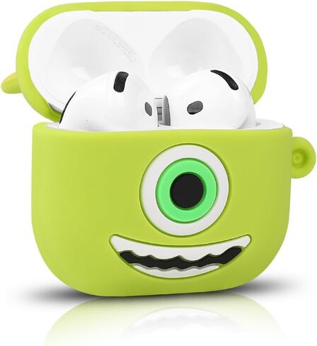 متوافق مع Apple Airpods 4 Case Protection Funny Cute Cartoon Cover مع سلسلة المفاتيح (Minnie) in Kuwait