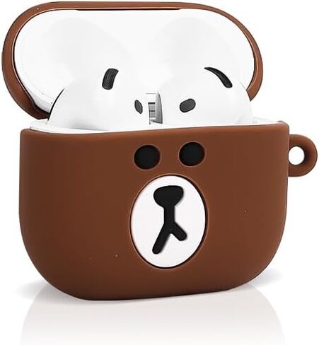 متوافق مع Apple Airpods 4 Case Protection Funny Cute Cartoon Cover مع سلسلة المفاتيح (Minnie) in Kuwait