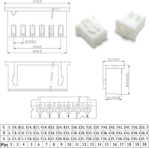 JST Cable Connector Assortment Kit，JST VH 3.96 4 Pin Connector JST VH Cable Connector 3.96mm JST VHR Female Pre Crimped Wires 18AWG 21cm 8 Sets(KS-VH-4P-F-8) in Kuwait