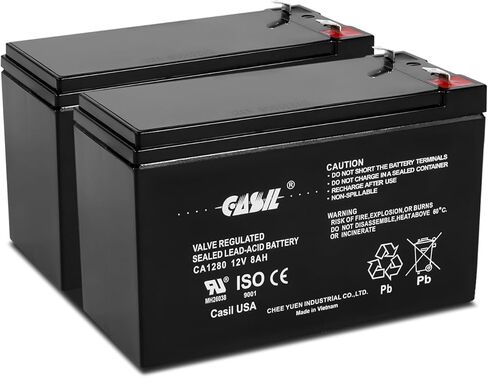 Casil 12V 10Ah Replacement Battery Compatible with APC Smart-UPS SMT1000, SMC1500, SMT1000C, SMT1000US, SU1000, SU1000BX120, SUA1000US, SUA1000 2 Pack in Saudi Arabia