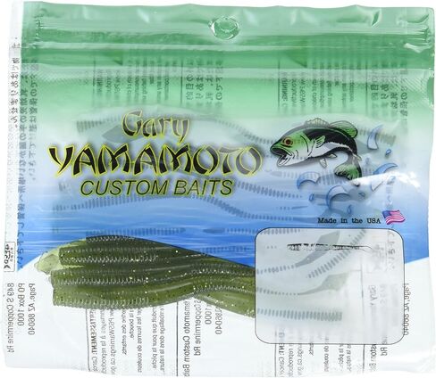 Yamamoto 4" KUT Tail Worm Green Pumpkin (20 Pack), One Size, (YAM-7-20-297) in Kuwait