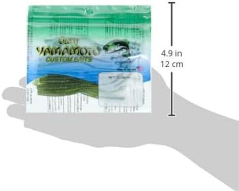 Yamamoto 4" KUT Tail Worm Green Pumpkin (20 Pack), One Size, (YAM-7-20-297) in Kuwait