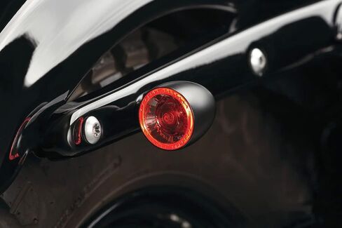 ملحق إضاءة الدراجة النارية Kuryakyn 2860: Kellermann Bullet 1000 RB، تشغيل LED خلفي/إشارة الانعطاف/ضوء وامض، أحمر/أحمر، كروم، حزمة من 1 in Kuwait