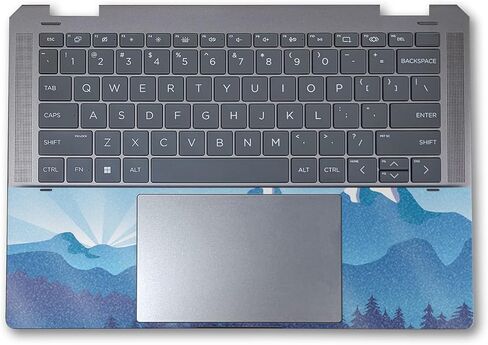 Laptop Skin Compatible with HP Spectre x360 14" (2024) - Ink Hearts - Premium 3M Vinyl Protective Wrap Decal Cover - Easy to Apply | Crafted in The USA by MightySkins in Saudi Arabia