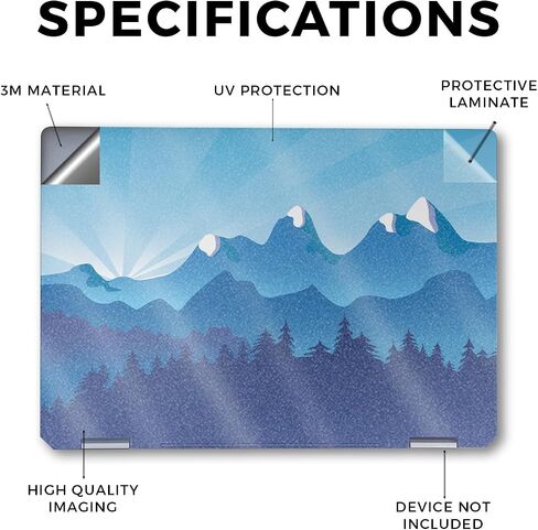 Laptop Skin Compatible with HP Spectre x360 14" (2024) - Ink Hearts - Premium 3M Vinyl Protective Wrap Decal Cover - Easy to Apply | Crafted in The USA by MightySkins in Saudi Arabia