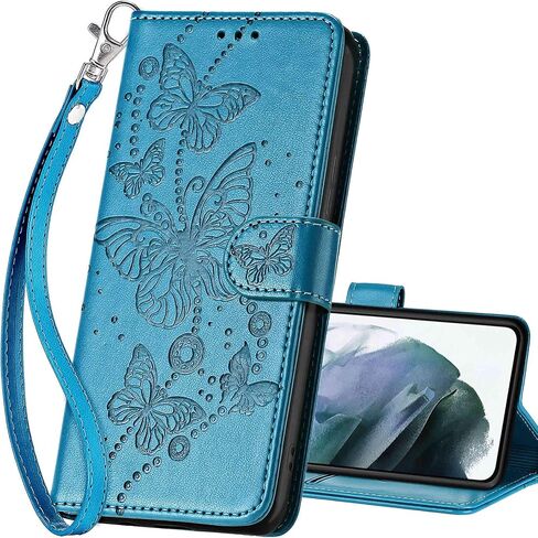for Samsung Galaxy S22 Wallet case, Flip Folio Cover with Stand Feature for Women Men, PU Leather Phone Case Fit for Samsung Galaxy S22 6.1'' [Black-Cube] in Kuwait