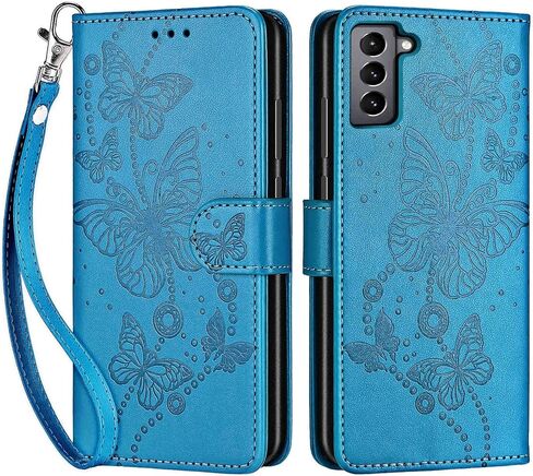 for Samsung Galaxy S22 Wallet case, Flip Folio Cover with Stand Feature for Women Men, PU Leather Phone Case Fit for Samsung Galaxy S22 6.1'' [Black-Cube] in Kuwait