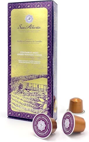 San Alberto Coffee K-Cups - 100% Arabica Colombian Medium Roast Coffew with Chocolate Notes & Medium Acidity - 24 Pods in Saudi Arabia