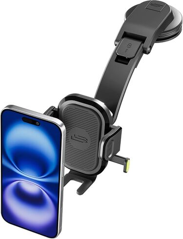 Bracketron Dashboard Cell Phone Holder - Oneclick Extend Car Phone Holder Mount for Dashboard Phone Holder for Samsung, 6.7" Arm Secure Your Phone with One Click in Saudi Arabia