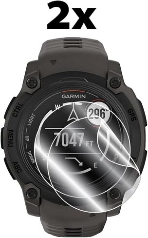 IPG for GARMIN Instinct E – 45 mm Smartwatch Hydrogel Screen Protector (2 Units) Invisible HD Clear Film Anti Scratch Guard-Smooth/Self-Healing/Bubble Free for Inst/E45mm in Kuwait