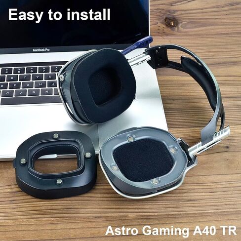 A40 TR Ear Pads and Microphone Foam- defean Replacement Cushions Compatible with Astro A40 TR Headset,Ear Cushions, Upgrade High-Density Noise Cancelling Foam (Faux Leather) in Saudi Arabia