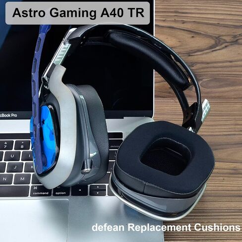 A40 TR Ear Pads and Microphone Foam- defean Replacement Cushions Compatible with Astro A40 TR Headset,Ear Cushions, Upgrade High-Density Noise Cancelling Foam (Faux Leather) in Saudi Arabia
